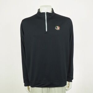 Men's Black Quarter-Zip Pullover Sweater